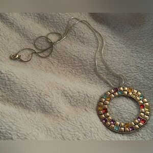 Silver Circle Necklace